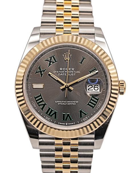 rolex datejust 41 two tone 18k gold|rolex datejust price chart.